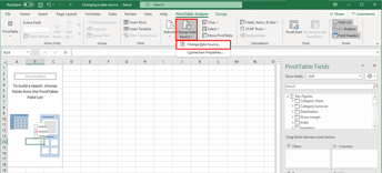 How to change your data source in excel
